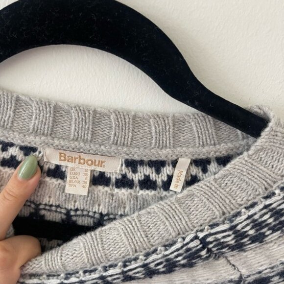 Barbour Crew Neck Sweater Fairlead Knit Wool - Picture 3 of 6